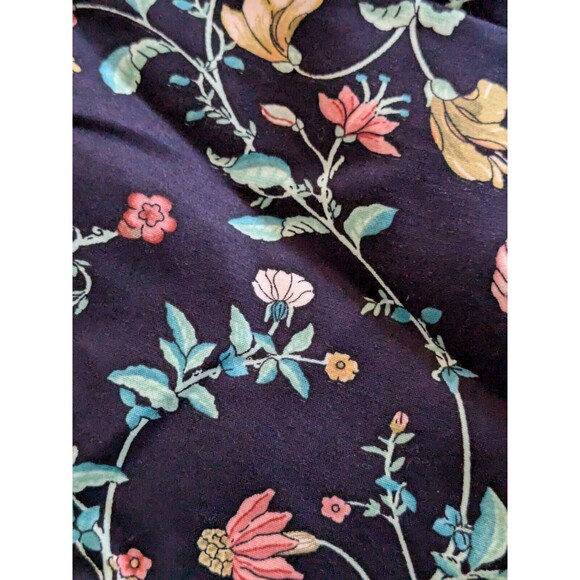 Ann Taylor Loft Pants Women's Sz 10T Floral Marisa Riviera Cropped  Blue Pink - Picture 10 of 16